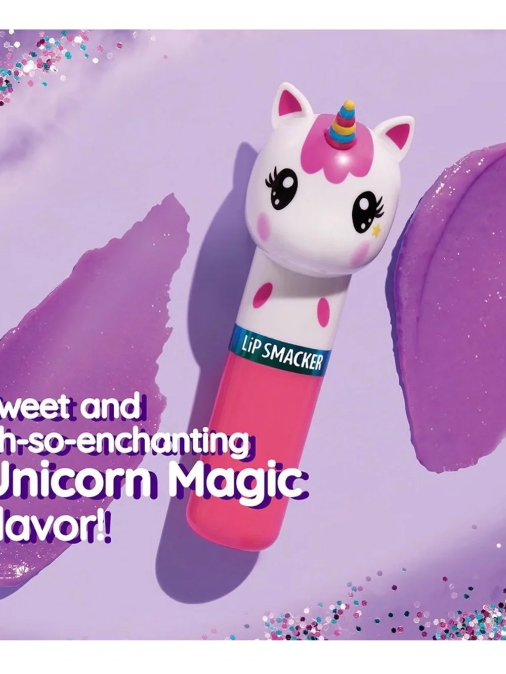 NWT Lippy Pals Unicorn Magic Pink Lip Balm Lip Smacker